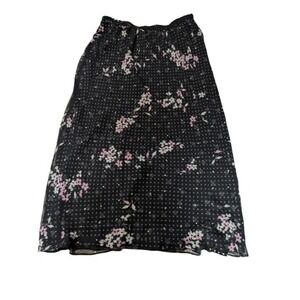 Vintage Fashion‎ Bug Reversible Maxi Skirt 22/24 Whimsigoth Fairy Polka Dot Goth